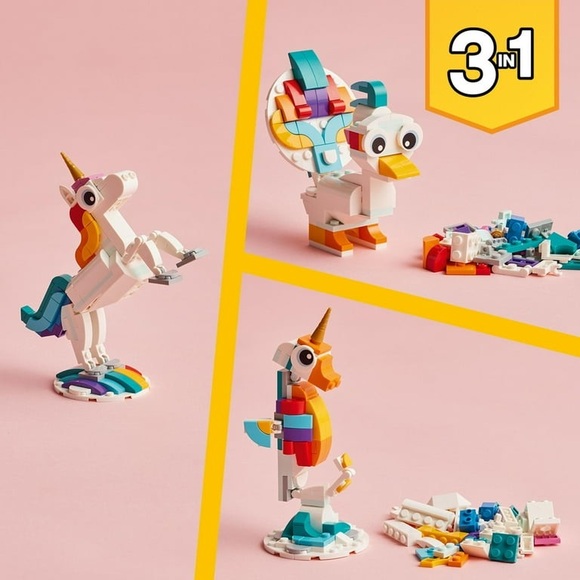 LEGO Creator 3 in 1 Magical Unicorn ~ 31140 ~ New - Picture 8 of 9